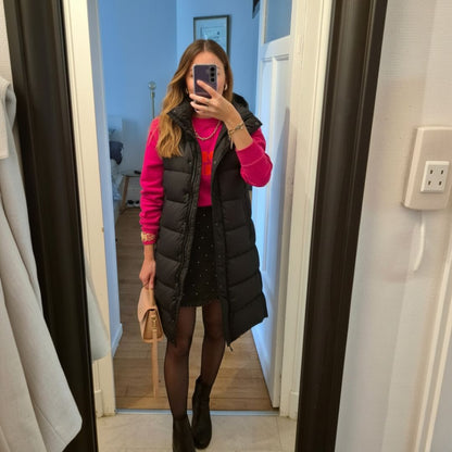 Lange damvadderad väst