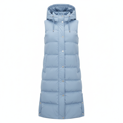 Lange damvadderad väst