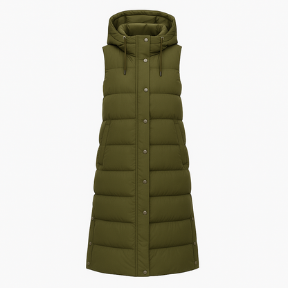 Lange damvadderad väst