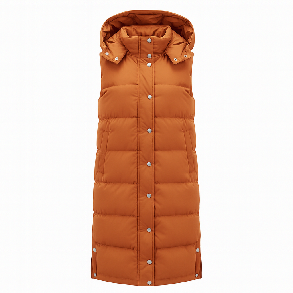 Lange damvadderad väst